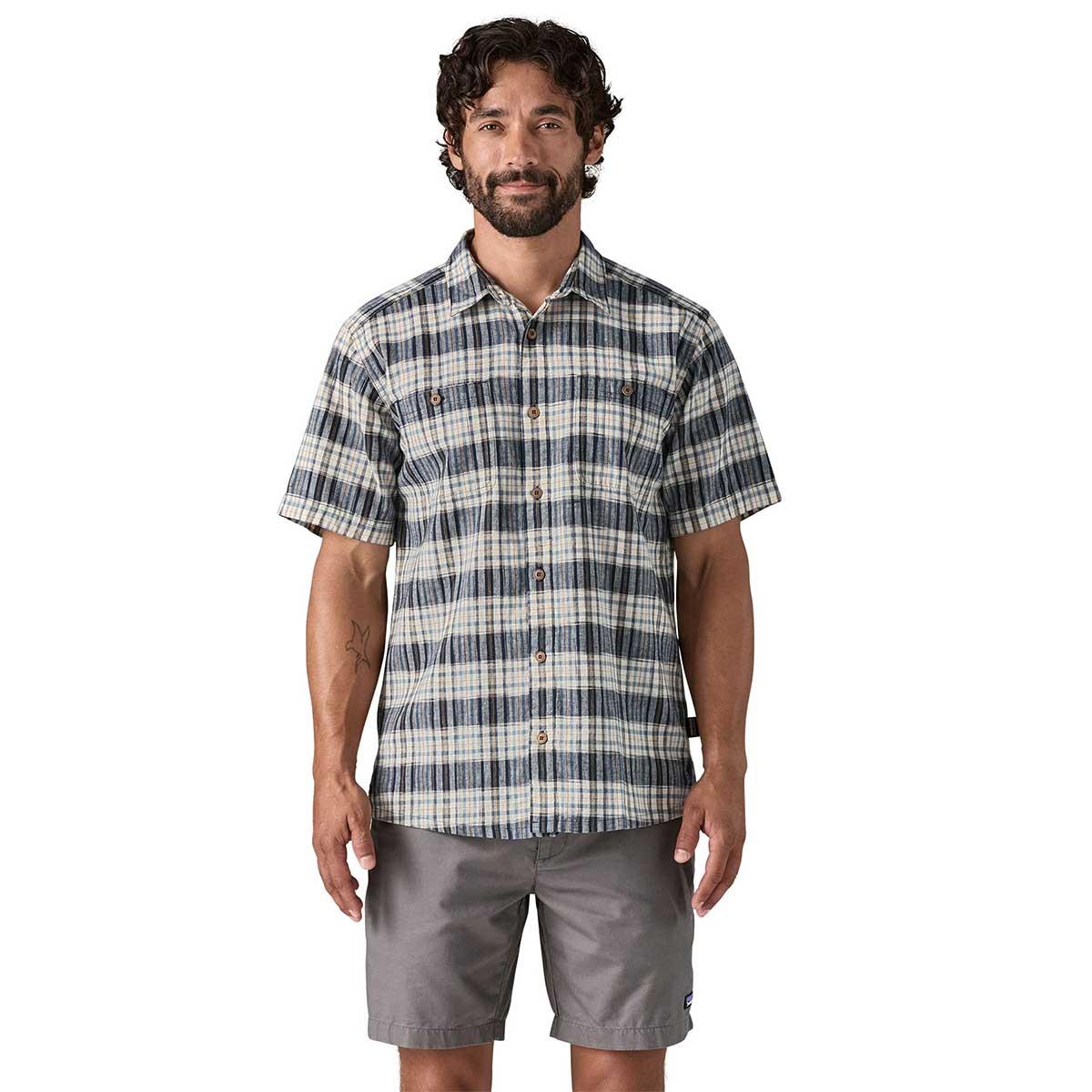 Patagonia Back Step Shirt Men's in Sunlight New Navy